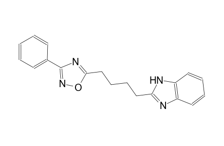 1H-benzimidazole, 2-[4-(3-phenyl-1,2,4-oxadiazol-5-yl)butyl]-