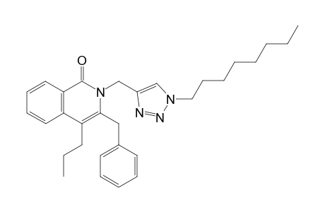 3-Benzyl-2-[(1-n-octyl-1H-1,2,3-triazol-4-yl)methyl]-4-n-propylisoquinolin-1(2H)-one