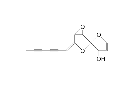 4,6-Dioxa-1,2-epoxy-3-(hexa-2',4'-diyn-1'-ylidene)-9-hydroxy-spiro(4.4)non-7-ene