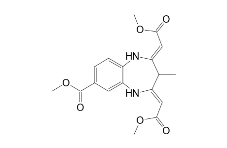 (2Z,2'Z)-Dimethyl 2,2'-(7-methoxycarbonyl-3-methyl-1H-benzo[b][1,4]diazepine-2,4(3H,5H)-diylidene)diacetate
