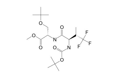 N-TERT.-BUTOXYCARBONYL-4,4,4-TRIFLUOROVALINYL-(2S,3S)-SERINE-(O-TERT.-BUTYL)-METHYLESTER