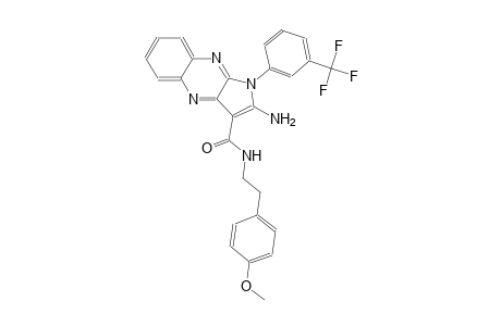 2-amino-N-[2-(4-methoxyphenyl)ethyl]-1-[3-(trifluoromethyl)phenyl]-1H-pyrrolo[2,3-b]quinoxaline-3-carboxamide