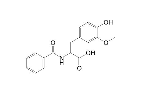 2-benzamido-3-(3-methoxy-4-oxidanyl-phenyl)propanoic acid