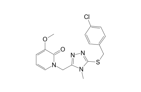 1-[5-(4-Chlorobenzylsulfanyl)-4-methyl-4H-[1,2,4]triazol-3-ylmethyl]-3-methoxy-1H-pyridin-2-one