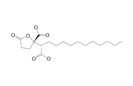 SPICULISPORIC-ACID-D;(4S,5S)-4-(5-CARBOXYL-DODECYL)-1-OXO-TETRAHYDROFURAN-4-CARBOXYL-ACID