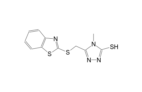 4H-1,2,4-triazole-3-thiol, 5-[(2-benzothiazolylthio)methyl]-4-methyl-