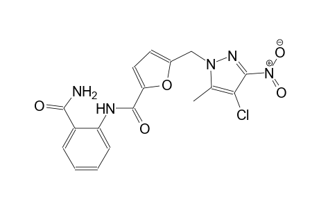 N-[2-(aminocarbonyl)phenyl]-5-[(4-chloro-5-methyl-3-nitro-1H-pyrazol-1-yl)methyl]-2-furamide