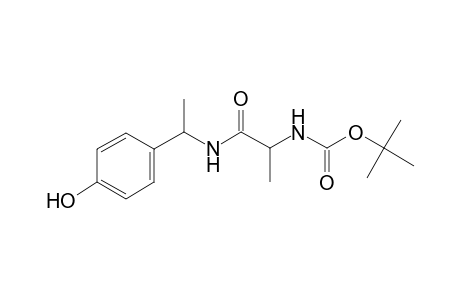 N-[1-[1-(4-hydroxyphenyl)ethylamino]-1-oxopropan-2-yl]carbamic acid tert-butyl ester