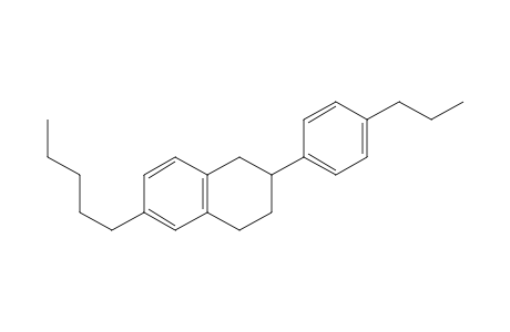 Naphthalene, 1,2,3,4-tetrahydro-6-pentyl-2-(4-propylphenyl)-