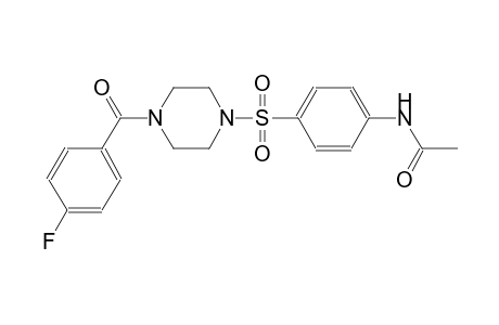acetamide, N-[4-[[4-(4-fluorobenzoyl)-1-piperazinyl]sulfonyl]phenyl]-