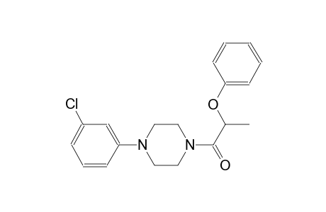1-(3-chlorophenyl)-4-(2-phenoxypropanoyl)piperazine