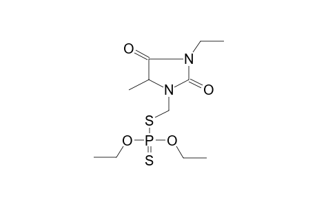 S-(5-METHYL-3-ETHYLHYDANTOYN-1-YLMETHYL)-O,O-DIETHYLDITHIOPHOSPHATE