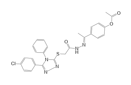 acetic acid, [[5-(4-chlorophenyl)-4-phenyl-4H-1,2,4-triazol-3-yl]thio]-, 2-[(E)-1-[4-(acetyloxy)phenyl]ethylidene]hydrazide