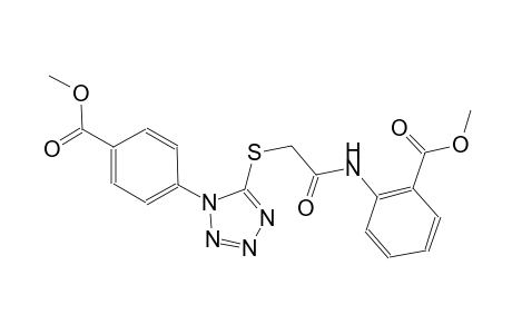 methyl 2-{[({1-[4-(methoxycarbonyl)phenyl]-1H-tetraazol-5-yl}sulfanyl)acetyl]amino}benzoate