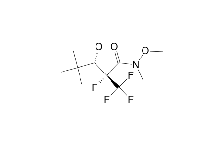 ERYTHRO-N-METHOXY-N-METHYL-2-FLUORO-3-HYDROXY-4,4-DIMETHYL-2-(TRIFLUOROMETHYL)-PENTANAMIDE