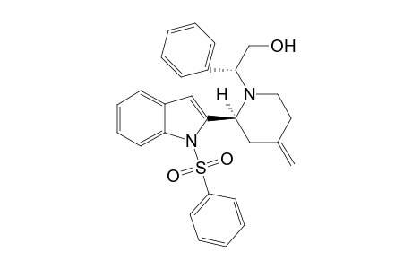 (2R,.alpha.R)-1-[1-Phenyl-2-hydroxyethyl]-2-[1-(phenylsulfonyl)-2-indolyl]-4-methylenepiperidine