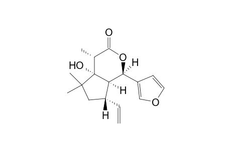 9-Ethenyl-6-hydroxy-5,7,7-trimethyl-2-(furan-3-yl)-3-oxabicyclo[4.3.0]nonan-4-one