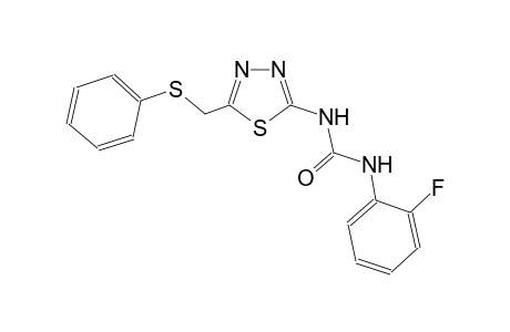 N-(2-fluorophenyl)-N'-{5-[(phenylsulfanyl)methyl]-1,3,4-thiadiazol-2-yl}urea