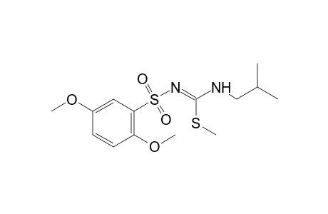2,5-dimethoxy-N-[(isobutylamino)(methylthio)methylene]benzenesulfonamide