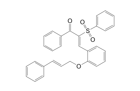 3-[2'-(3''-Phenyl-2''-propenyloxy)phenyl]-1-phenyl-2-(phenylsulfonyl)-2-propen-1-one