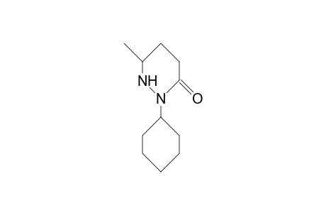 2-Cyclohexyl-6-methyl-tetrahydro-pyridazin-3-one