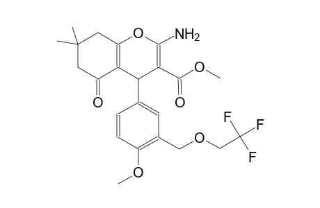 methyl 2-amino-4-{4-methoxy-3-[(2,2,2-trifluoroethoxy)methyl]phenyl}-7,7-dimethyl-5-oxo-5,6,7,8-tetrahydro-4H-chromene-3-carboxylate