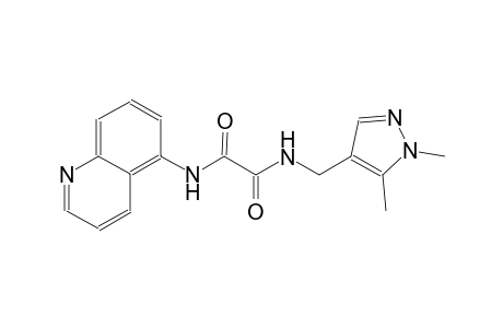 ethanediamide, N~1~-[(1,5-dimethyl-1H-pyrazol-4-yl)methyl]-N~2~-(5-quinolinyl)-