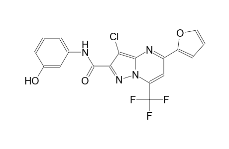 3-chloro-5-(2-furyl)-N-(3-hydroxyphenyl)-7-(trifluoromethyl)pyrazolo[1,5-a]pyrimidine-2-carboxamide