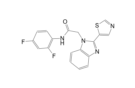 N-(2,4-difluorophenyl)-2-[2-(1,3-thiazol-5-yl)-1H-benzimidazol-1-yl]acetamide