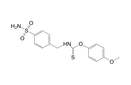 (p-sulfamoylbenzyl)thiocarbamic acid, O-(p-methoxyphenyl) ester