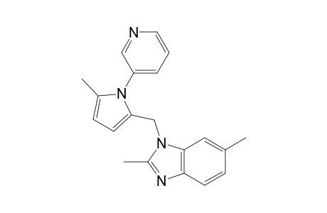 2,6-Dimethyl-1-{[1-(3-pyridyl)-5-methylpyrrol-2-yl]methyl}-1H-benzimidazole