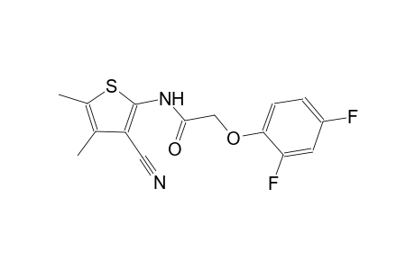 N-(3-cyano-4,5-dimethyl-2-thienyl)-2-(2,4-difluorophenoxy)acetamide