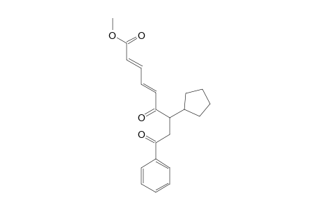 (2E,4E)-7-cyclopentyl-6,9-diketo-9-phenyl-nona-2,4-dienoic acid methyl ester