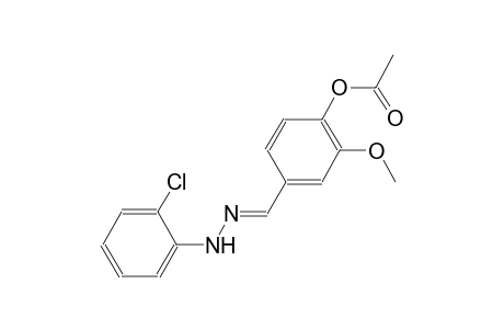 4-{(E)-[(2-chlorophenyl)hydrazono]methyl}-2-methoxyphenyl acetate