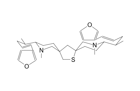 TETRAHYDROTHIOPHENE-DISPIRO[2.3':4,3]{1-METHYL-6-[1-METHYL-4-(3-FURYL)-3E-BUTENYL]PIPERIDINE}