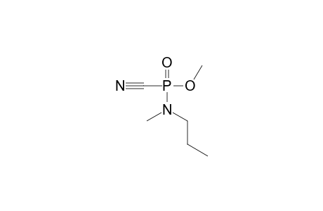 O-methyl N-methyl N-propyl phosphoramidocyanidate