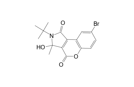 8-Bromo-2-tert-butyl-3-hydroxy-3-methyl-2,3-dihydrochromeno[3,4-c]pyrrole-1,4-dione