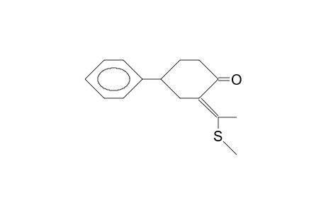 (E)-2-(1-Methylthio-ethylidene)-4-phenyl-cyclohexanone