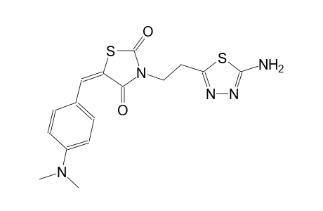 2,4-thiazolidinedione, 3-[2-(5-amino-1,3,4-thiadiazol-2-yl)ethyl]-5-[[4-(dimethylamino)phenyl]methylene]-, (5E)-