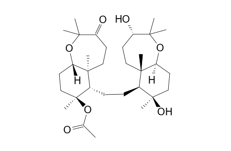15,21-Dideacetyl-10-acetoxy-4-oxo-28-hydro-Raspacionin