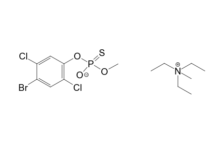 methyltriethylammonium o-(4-bromo-2,5-dichlorophenyl)-o-methyl phosphorothioate