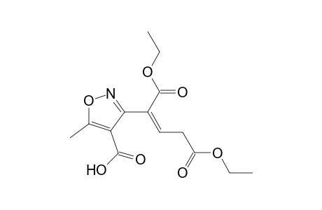2-Pentenedioic acid, 2-(4-carboxy-5-methyl-3-isoxazolyl)-, 1,5-diethyl ester