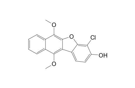 4-Chloro-6,11-dimethoxy-benzo[b]naphtho[2,3-d]furan-3-ol