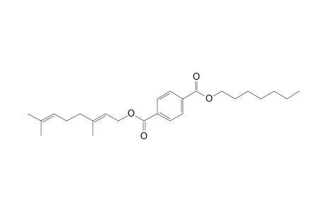 Terephthalic acid, 3,7-dimethylocta-2,6-dienyl heptyl ester