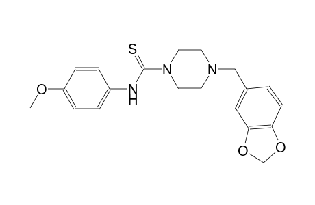 4-(1,3-benzodioxol-5-ylmethyl)-N-(4-methoxyphenyl)-1-piperazinecarbothioamide