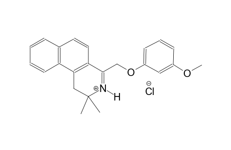 4-[(3-methoxyphenoxy)methyl]-2,2-dimethyl-1,2-dihydrobenzo[f]isoquinolinium chloride