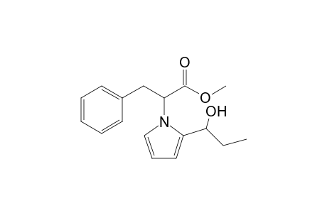 1-[1'-(Methoxycarbonyl)-2'-phenylethyl]-2-(1'-hydroxypropyl)-pyrrole