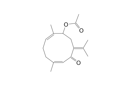 2,6-Cyclodecadien-1-one, 8-(acetyloxy)-3,7-dimethyl-10-(1-methylethylidene)-, (Z,Z)-(.+-.)-