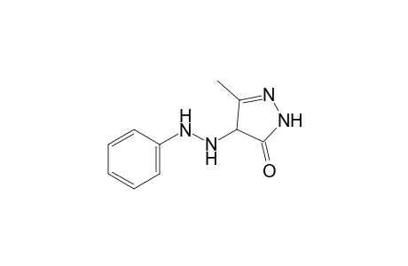 3-methyl-4-(phenylhydrazino)-2-pyrazolin-5-one