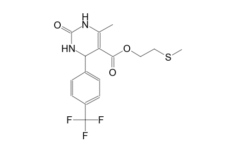 6-Methyl-2-oxo-4-(4-trifluoromethyl-phenyl)-1,2,3,4-tetrahydro-pyrimidine-5-carboxylic acid 2-methylsulfanyl-ethyl ester